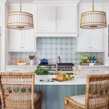 Wire grass sea kitchen island