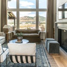 Mountain house cottage themed living room