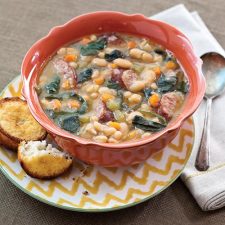 White bean sausage chili