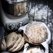 Ankarsrum Mixer and bread loaf
